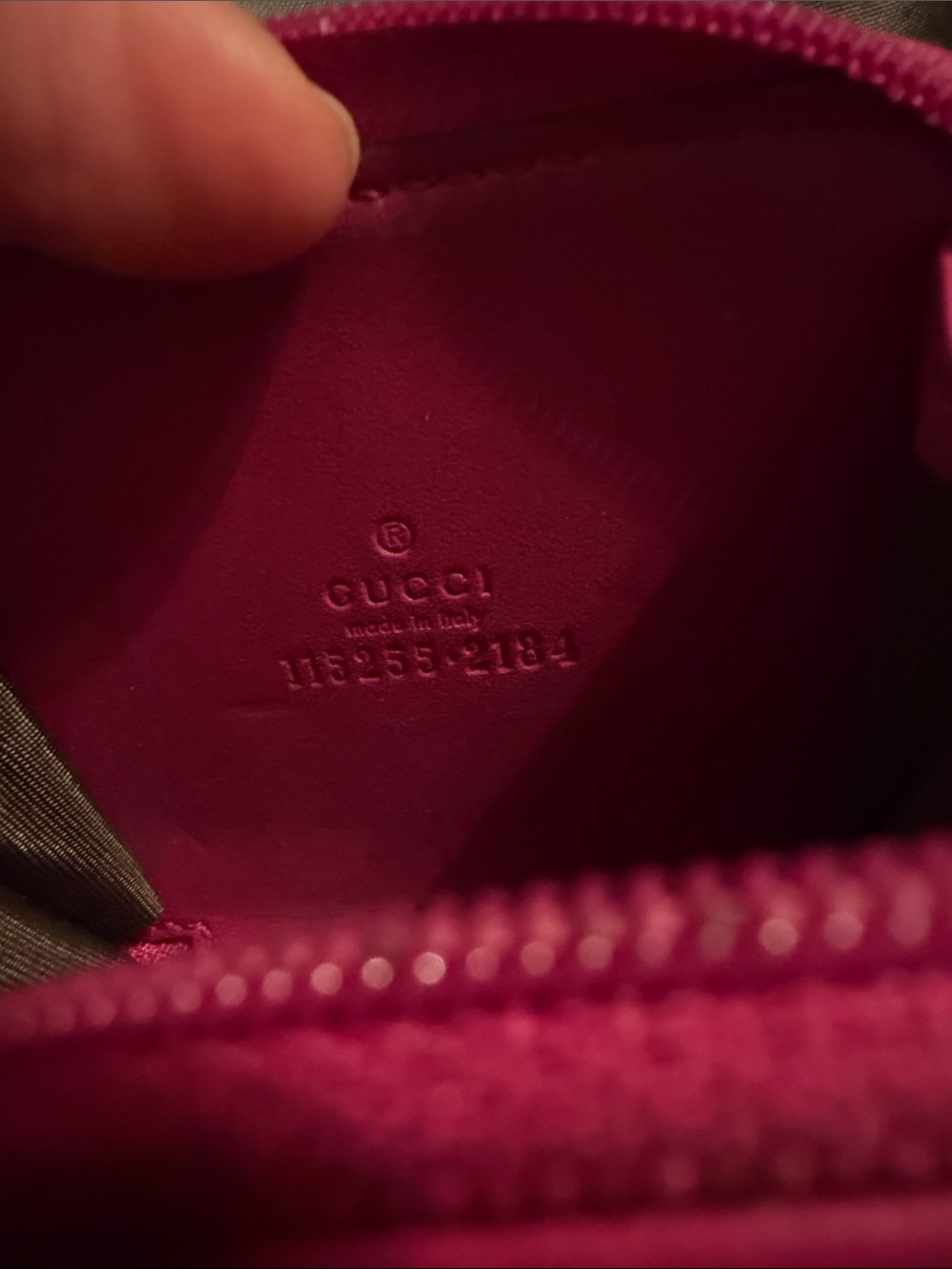 Gucci Beige Monogram Wallet with Pink Trim - Picture 10 of 11